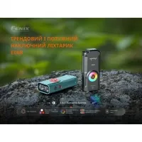 Фонарь наключный Fenix E06R бирюзовый 6