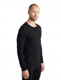 Термофутболка з довгим рукавом ICEBREAKER Men Merino 260 Tech LS Crewe black 4