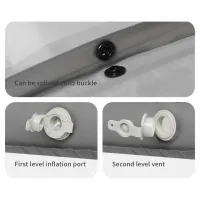 Матрас надувной Naturehike CNK2450WS035, 95 мм, со встроенной помпой, white 11