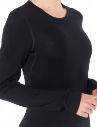 Термофутболка з довгим рукавом ICEBREAKER Women Merino 260 Tech LS Crewe black 4