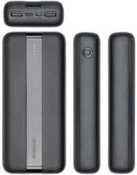 Универсальная мобильная батарея Rivacase VA2081 20000mAh, USB-C, 2*USB-A, Black 3