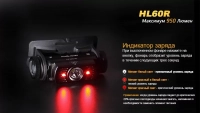 Налобний ліхтар Fenix HL60R Cree XM-L2 U2 Neutral White LED, пісочний 13