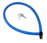 Замок KRYPTONITE KEEPER 665 трос 6x65mm з ключем blue 0
