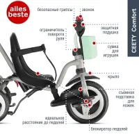 Трехколесный велосипед PUKY CEETY COMFORT grey/metallic/olive 2440 0