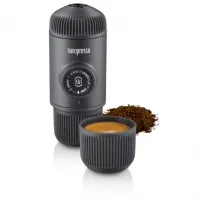 Портативна еспресо-кавоварка Wacaco Nanopresso з чохлом, grey 0