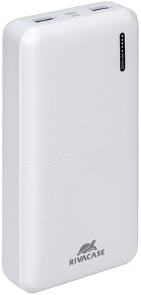 Универсальная мобильная батарея Rivacase VA2572 20000mAh PD 20W, USB-C, 2*USB-A QC 3.0, White 0