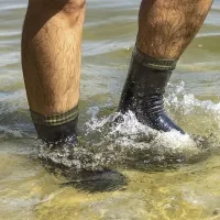 Шкарпетки водонепроникні Dexshell Thermlite, з зеленою смужкою 3