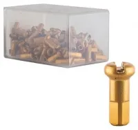 Ніпелі алюмінієві DT nipples in light alloy gold 2.0 x 12 mm 30-008 х100шт 0