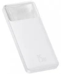 Універсальна мобільна батарея Baseus 10000mAh Bipow Overseas 15W White (PPBD050002) 0