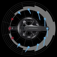 Шатуни Shimano FC-R8100-P ULTEGRA , Hollowtech II 172,5мм 50Х34, з вимірювачем потужності 4