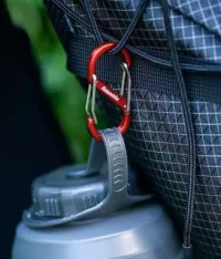 Карабін багатофункціональний Naturehike S-type NH20GS004, 88 мм, 1 шт, red 2