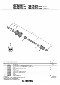Втулка задня Shimano FH-TC500-B, 12x148mm, 32H, Center Lock, Micro Spline, black 2