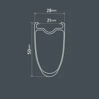 Колеса 28" Shimano ULTEGRA WH-R8170 C50-TL, 700C 24/24отв, HG 12x100/12x142мм, 11/12-speed, black 2