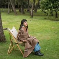 Плед Naturehike Geometric pattern wool NH20FS036, brown 5