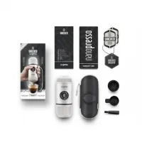 Портативна еспресо-кавоварка Wacaco Nanopresso з чохлом, white 0