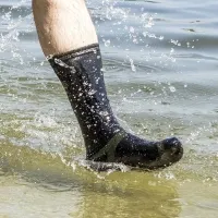 Шкарпетки водонепроникні Dexshell Trekking, з зеленою смужкою 0