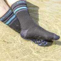 Шкарпетки водонепроникні Dexshell Ultra Dri Sports, з блакитною смугою 0