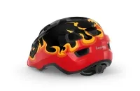 Шлем детский MET HOORAY black flames glossy 0
