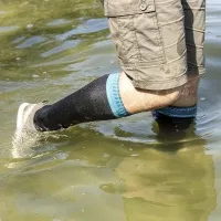 Носки водонепроницаемые Dexshell Wading Green, черные 1