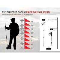 Треккинговая палка Naturehike ST10 NH19S010-T, 110 см, blue 6