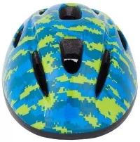 Шлем детский Green Cycle Pixel размер 50-54см синий/голубой/лайм лак 0