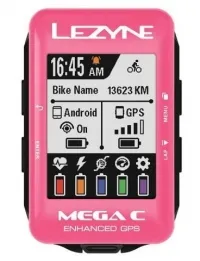 Велокомпьютер Lezyne Mega C GPS Limited Pink Edition 2