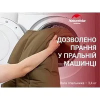 Спальный мешок Naturehike CR450 CNH22SD011 (13/7°C) 210 см, brown 9