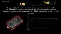 Ліхтар ручний наключний Nitecore TINI 2 (2xOSRAM P8, 500 лм, 5 реж., USB Type-C), grey 11