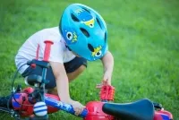 Шлем детский MET Buddy / Super Buddy Blue Monsters matt 0