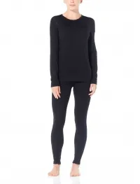 Термофутболка з довгим рукавом ICEBREAKER Women Merino 260 Tech LS Crewe black 3