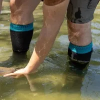 Носки водонепроницаемые Dexshell Wading Green, черные 4