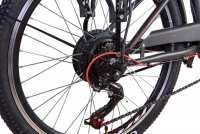 Велосипед 24" Formula SMART (2022) темно-серый с красным (м) с корзиной и багажником 2
