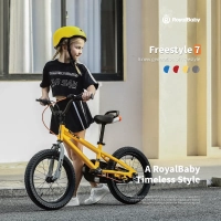 Велосипед 18" RoyalBaby Freestyle 7TH (2024) OFFICIAL UA жовтий 1