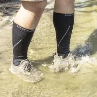 Шкарпетки водонепроникні Dexshell Compression Mudder, сірі 4