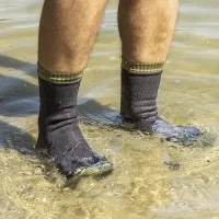 Шкарпетки водонепроникні Dexshell Thermlite, з зеленою смужкою 2