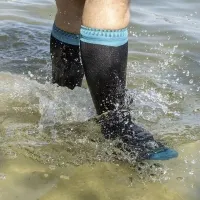 Шкарпетки водонепроникні Dexshell Wading Green, чорні 2