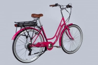 Велосипед 28" Dorozhnik RETRO DD FR 36B 12.5А*г 250Вт (2025) розовый 1