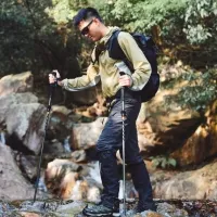 Треккинговая палка 5-секционная Naturehike CNK2450DS012, 103-120 см, green 4