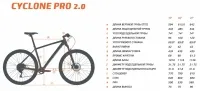 Велосипед 29" Cyclone PRO 2.0 (2020) black 0