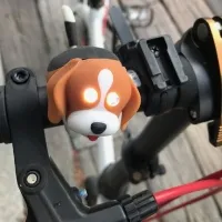 Фонарик-мигалка для детского велосипеда Zoonimal Собака, LED, на руль. Свечение: Белый 2