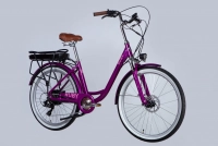 Велосипед 26" Dorozhnik eRUBY DD FR 36B 12.5А*г 500Вт (2025) пурпурний 0