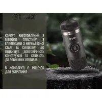 Портативна еспресо-кавоварка Wacaco Nanopresso з адаптером для капсули, grey 9