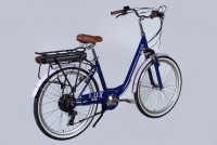 Велосипед 26" Dorozhnik eLUX Vbr FR 36B 12.5А*г 500Вт (2025) сиреневый  1