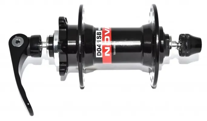 Втулка передняя NOVATEC D041SB 32H QR 108mm под эксцентрик алюм. black