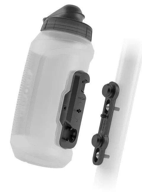 Фляга FIDLOCK TWIST 750 Compact with FL logo, trans. white SET (connector + BIKE base)