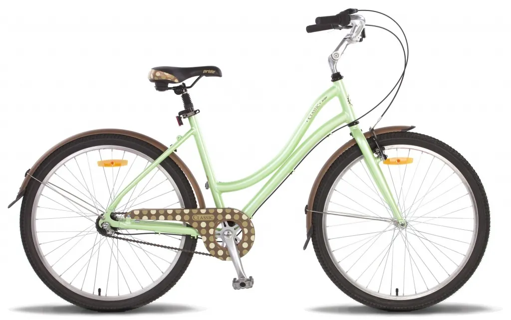Велосипед PRIDE CLASSIC 2016 зелено-коричневый матовый
