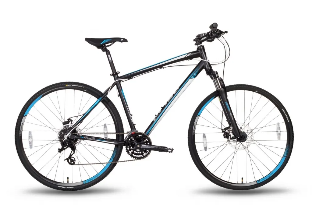 Велосипед PRIDE CROSS 2.0 2016 черно-синий матовый