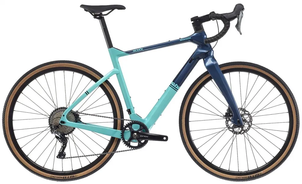 Велосипед 28" Bianchi Arcadex GRX 810 (2022) blue notes/glossy