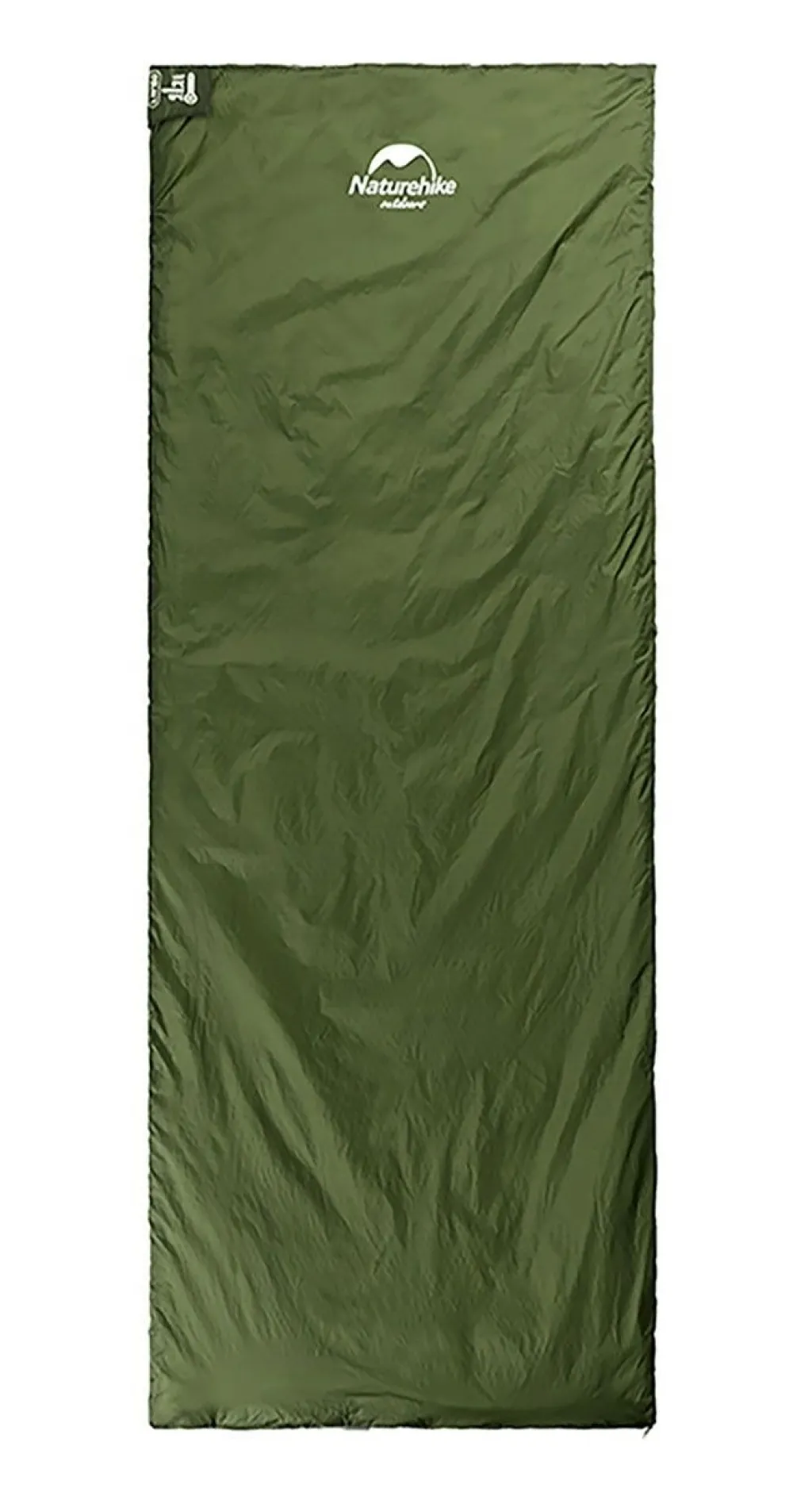 Спальный мешок Naturehike LW180 NH21MSD04 (15°C) 190 см M (левый), green