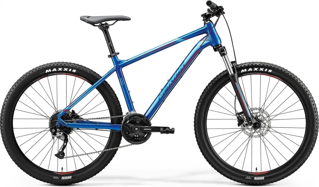 Велосипед 27.5" Merida BIG.SEVEN 100 (2020) glossy blue (red)